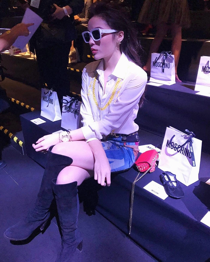 Hoa hậu kỳ duyên đẹp muốn xỉu khiến fan nở mặt tự hào tại milan fashion week