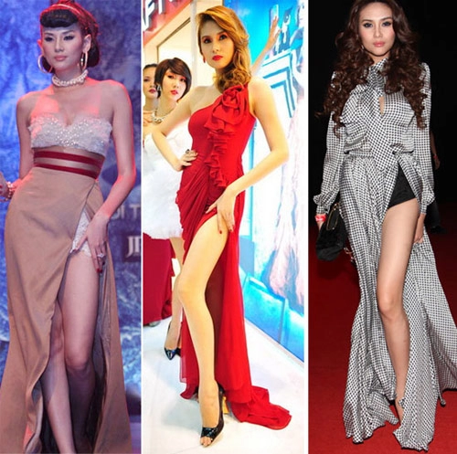 Hoàng yến khoe chân ngọc trinh khoe gì