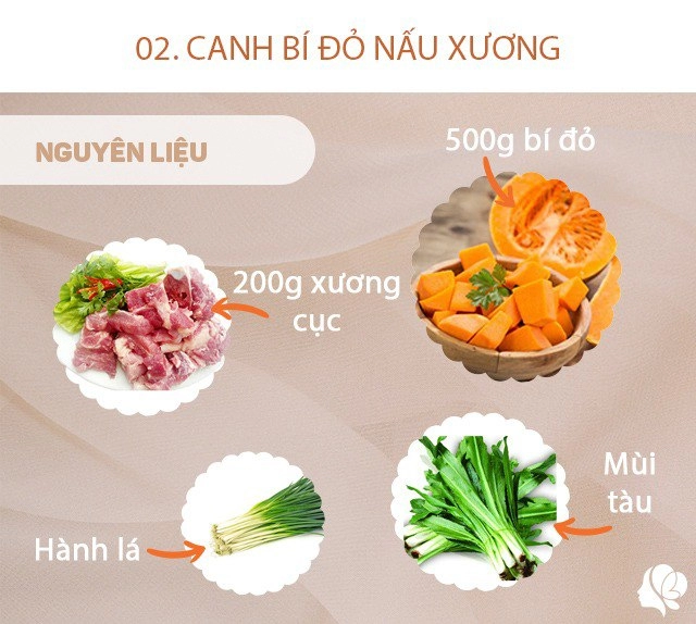 Hôm nay ăn gì bí món vợ đem kho nồi cá lại nấu canh xương cả nhà khen nức nở