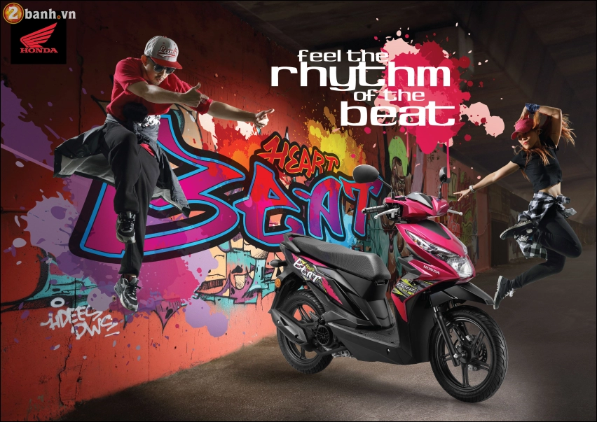 Honda beat 2018 phiên bản graffiti cập nhật màu mới