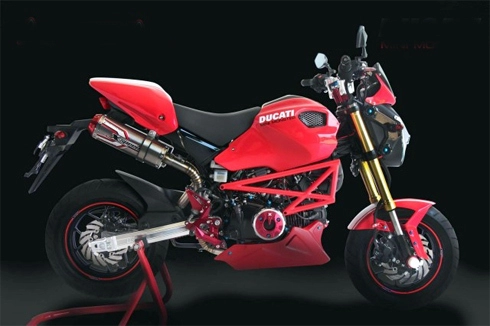  honda msx125 biến thành ducati monster 