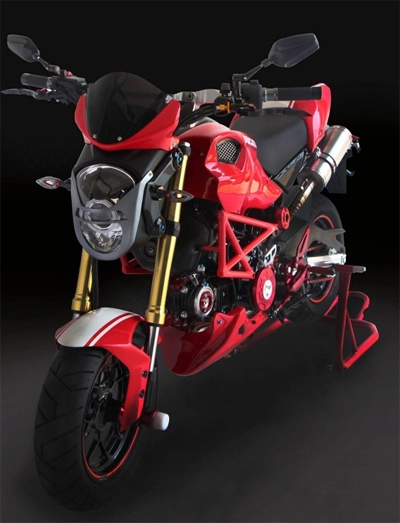  honda msx125 biến thành ducati monster 