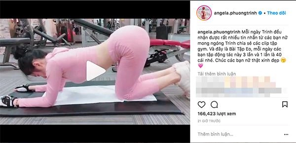 Hot angela phương trinh khoe clip tập gym dân mạng nhiệt tình soi lỗi