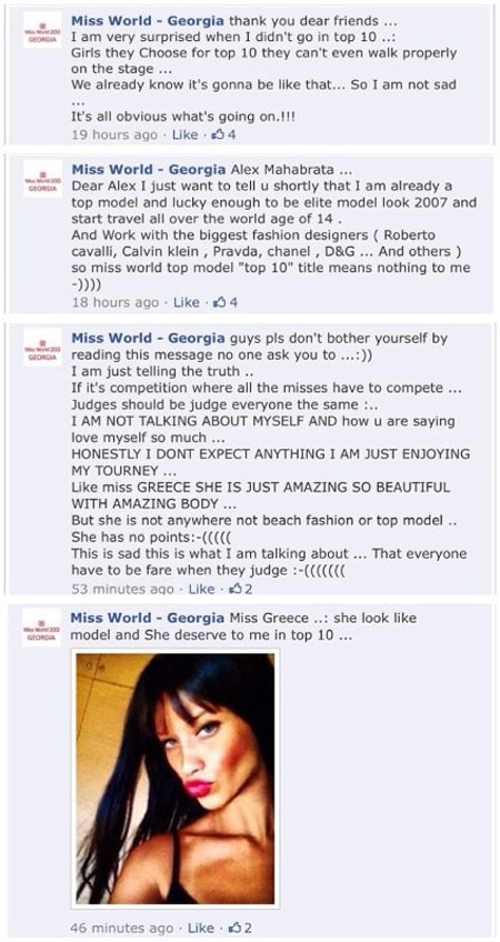 Hương thảo bất ngờ lọt top miss world