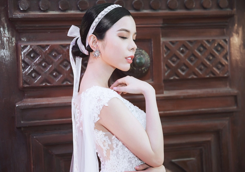 Huỳnh vy hóa cô dâu xinh đẹp với xu hướng váy cưới hot nhất