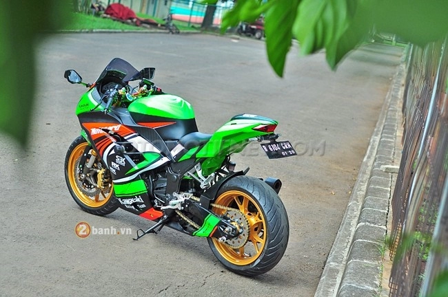 Kawasaki ninja 250r độ dàn chân hầm hố từ những đàn anh lớn