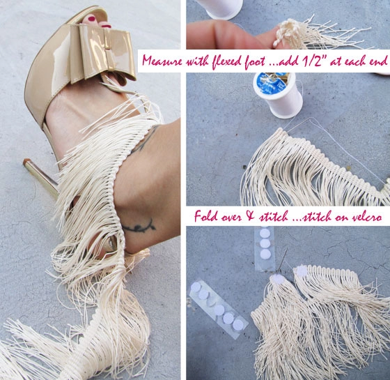 Làm đẹp cho đôi sandal màu nude
