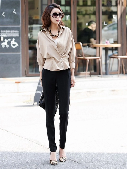 Làm điệu với quần tây nơi công sở