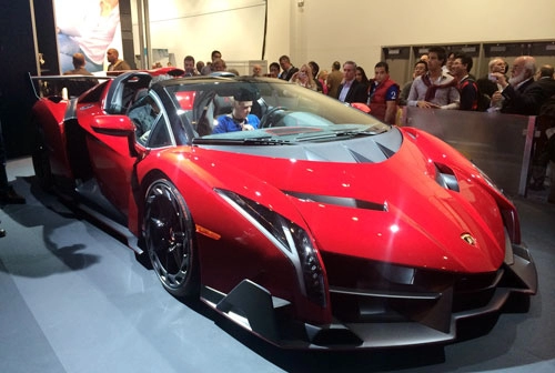  lamborghini veneno roadster khoe dàn âm thanh tại ces 