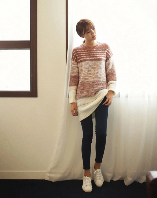 Mặc váy len thật dễ