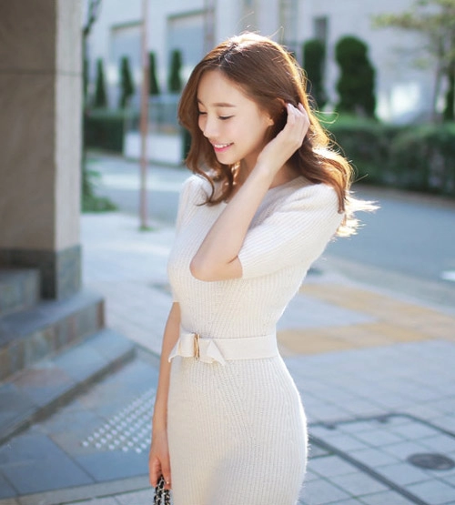 Mặc váy len thật dễ