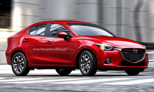  mazda2 bản sedan sắp ra mắt 