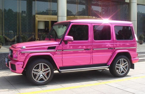  mercedes g55 amg màu hồng biển độc 