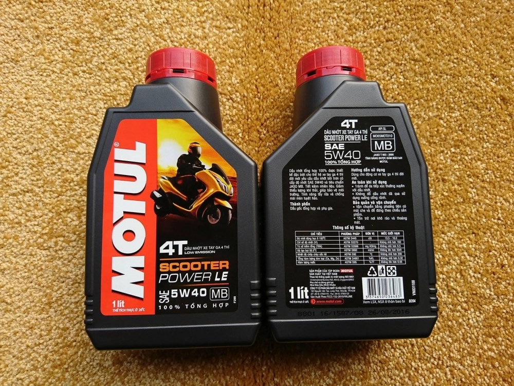 Motul scooter power 5w40 nhập khẩu pháp dùng cho các dòng xe ga