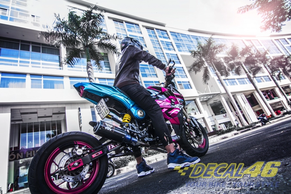 Msx độ bmw s1000r và bộ tem candy cá mập đẹp mắt