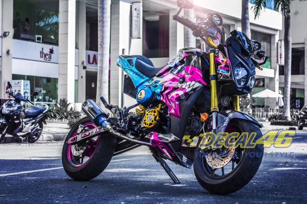 Msx độ bmw s1000r và bộ tem candy cá mập đẹp mắt