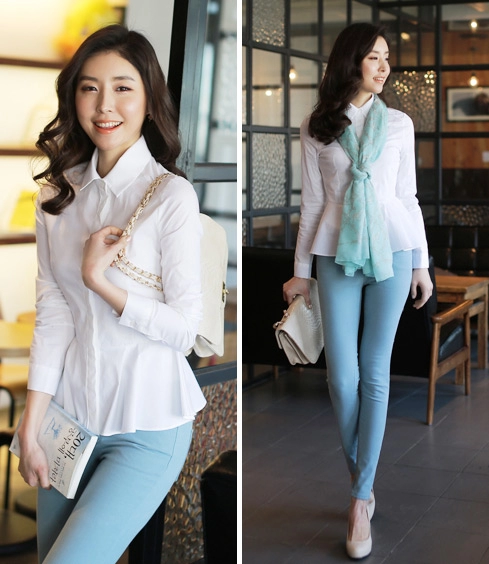 Nàng công sở kiêu kỳ với sơ mi peplum