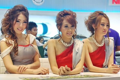  người đẹp tại bangkok motor show 2012 