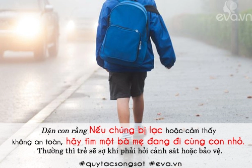 Những quy tắc mẹ cần dạy để trẻ tránh bị bắt cóc