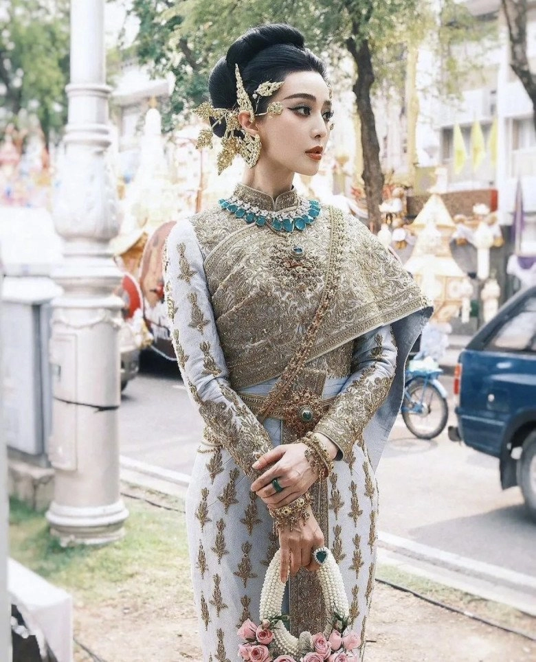 Phạm băng băng đẹp như nữ hoàng với trang phục truyền thống thái lan có một sao việt cũng không kém cạnh