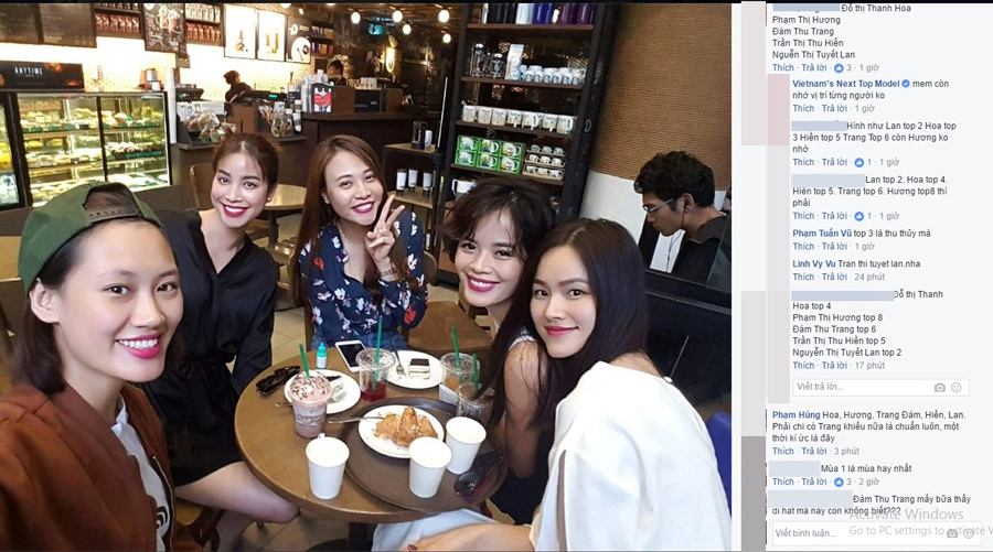 Phạm hương hội ngộ các đối thủ next top năm xưa khiến fans thích thú