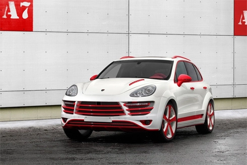  porsche cayenne độ phiên bản rồng đỏ 