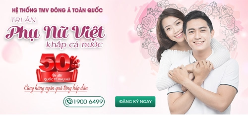 Quà tri ân giảm sâu giá sốc cho hàng triệu phụ nữ việt từ đông á beauty