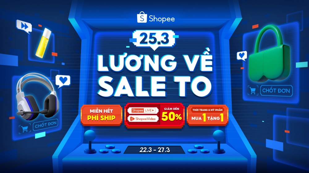 Săn loạt son hot kèm ưu đãi mua 1 tặng 1 dịp lương về trên shopee