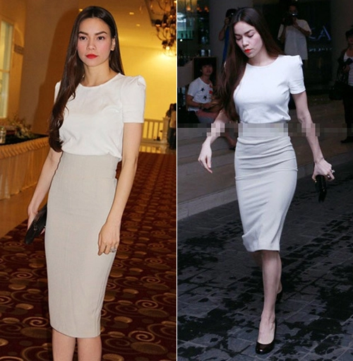 Sao việt cực an toàn với váy bút chì