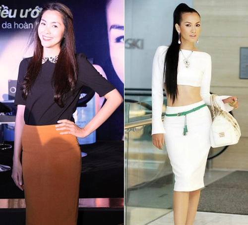 Sao việt cực an toàn với váy bút chì