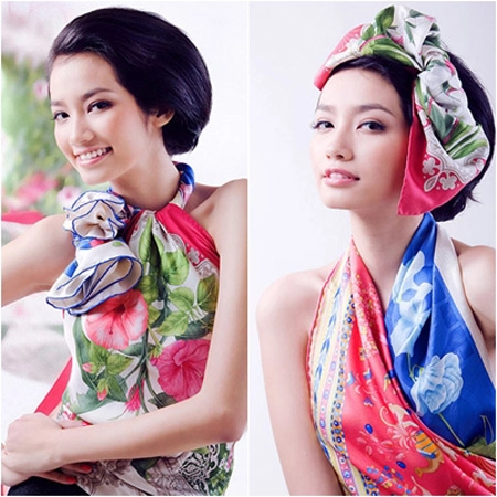 Sao việt và sở thích dùng khăn quấn ngực