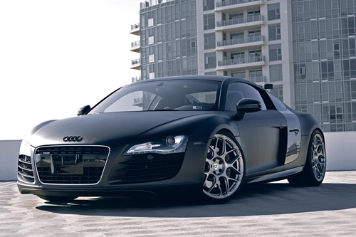  siêu xe audi r8 đen mờ bí ẩn 