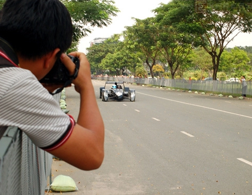  siêu xe caparo t1 drift trên phố sài thành 