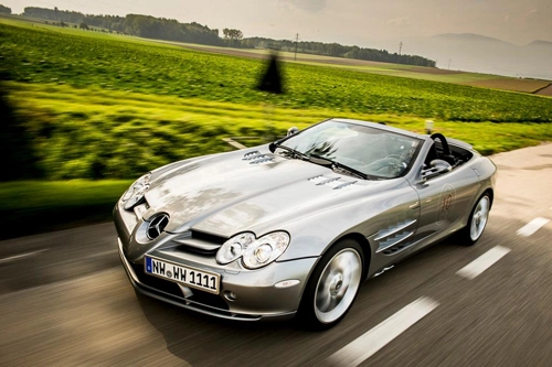  siêu xe mercedes slr 270 kmh vượt núi 