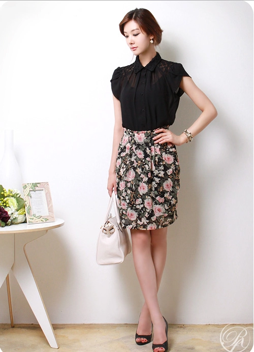 Sơ mi lụa đơn giản mà phong cách