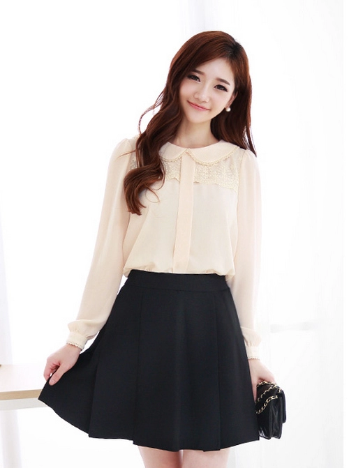 Sơ mi lụa đơn giản mà phong cách
