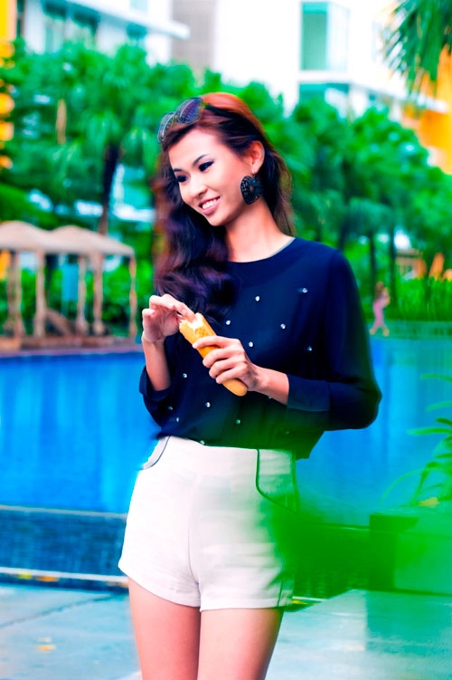 Top model sành điệu với style đường phố