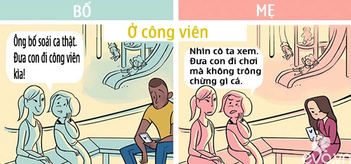 Tranh giật mình về sự tàn nhẫn của người đời khi mẹ và bố cùng nuôi con