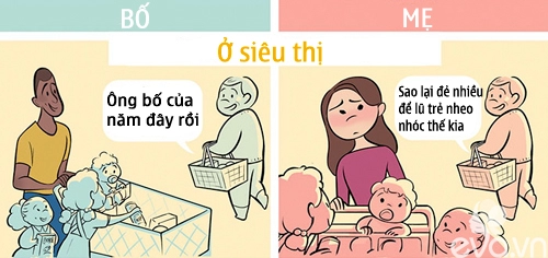 Tranh giật mình về sự tàn nhẫn của người đời khi mẹ và bố cùng nuôi con