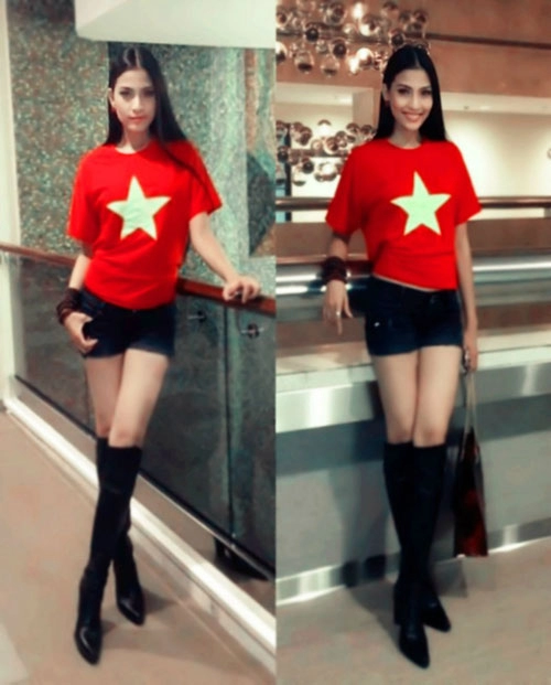 Trương thị may nổi bật tại miss universe