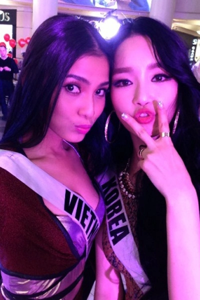 Trương thị may nổi bật tại miss universe