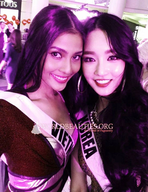 Trương thị may nổi bật tại miss universe