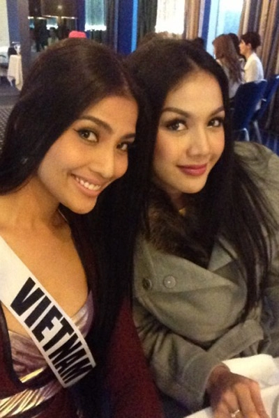 Trương thị may nổi bật tại miss universe