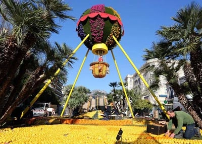 Tươi tắn sắc vàng lễ hội chanh ở pháp
