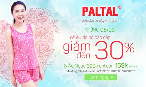 Ưu đãi hấp dẫn mừng 83 cùng paltal