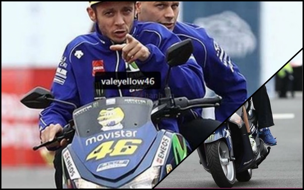 Valentino rossi sử dụng yamaha nmax 155 trên đường đua ở úc