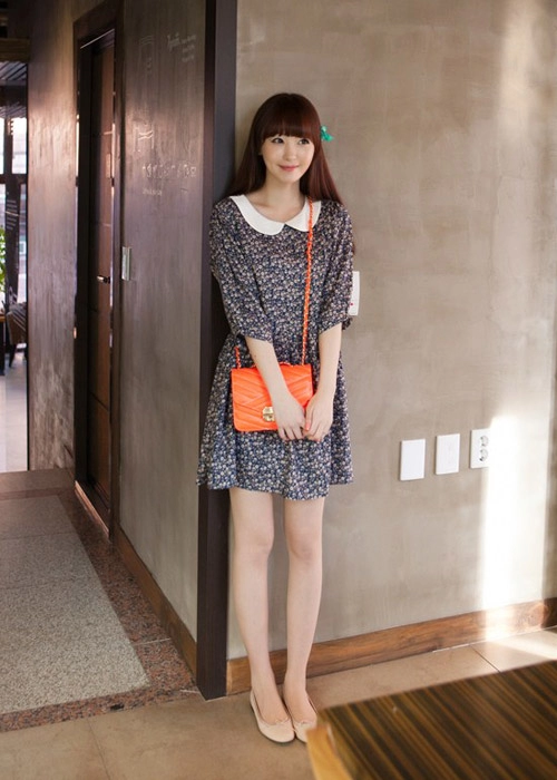Váy liền vintage thanh lịch tới công sở
