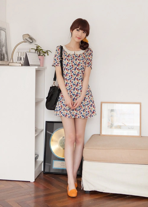 Váy liền vintage thanh lịch tới công sở