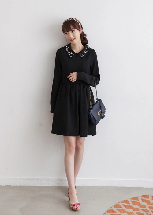 Váy liền vintage thanh lịch tới công sở