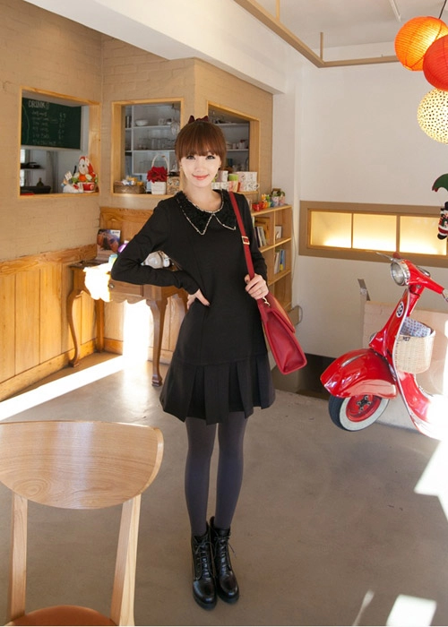Váy liền vintage thanh lịch tới công sở